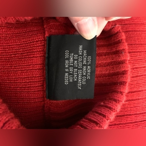 Men’s South Pole Red Knit Sweater Size XL - Picture 6 of 7